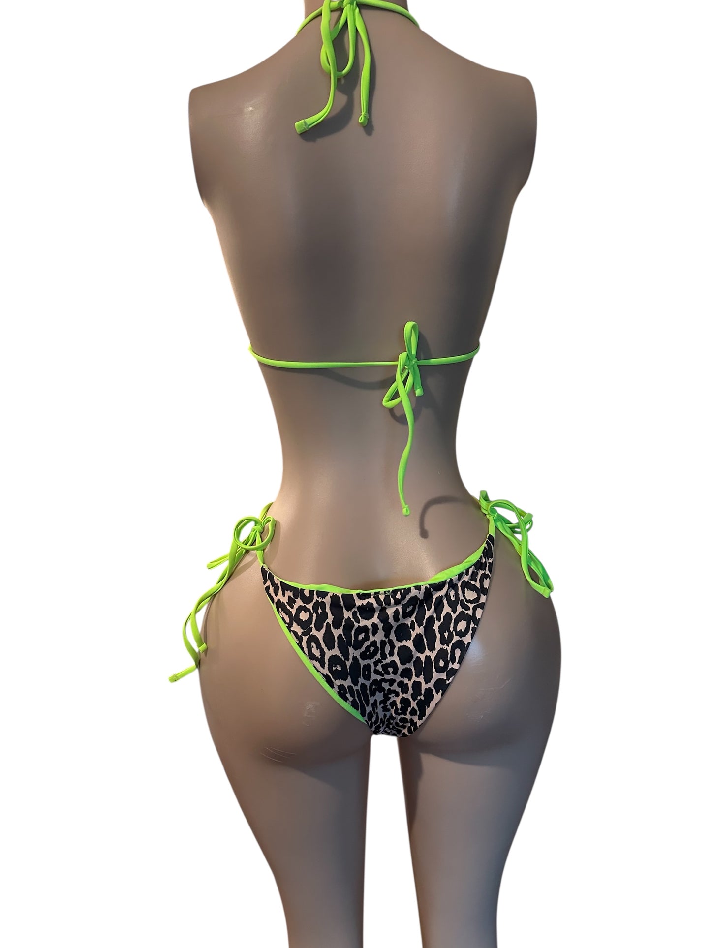 Leopard print green 2 piece GPP
