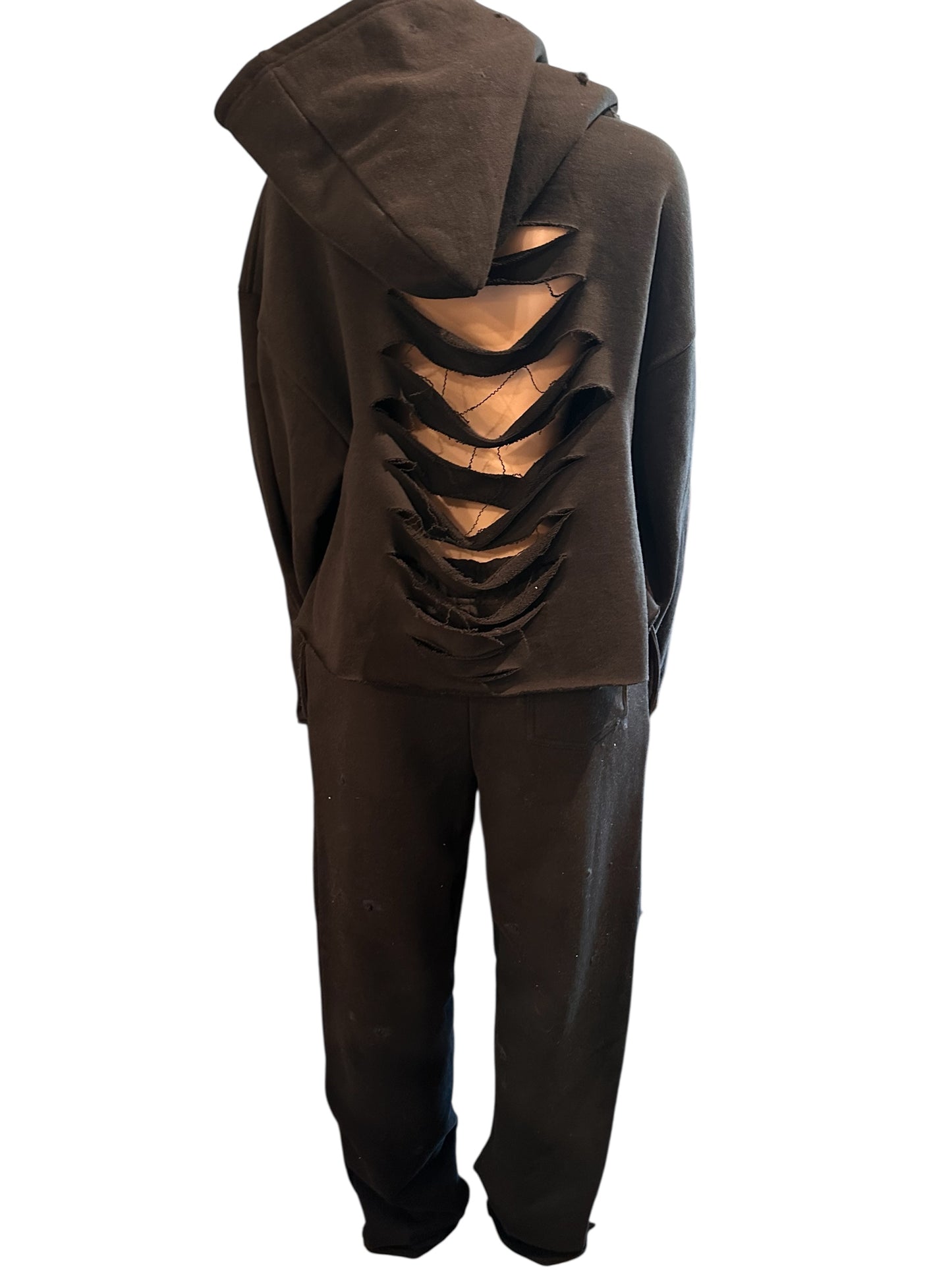 Thick GPP sweatsuits with cuts in back