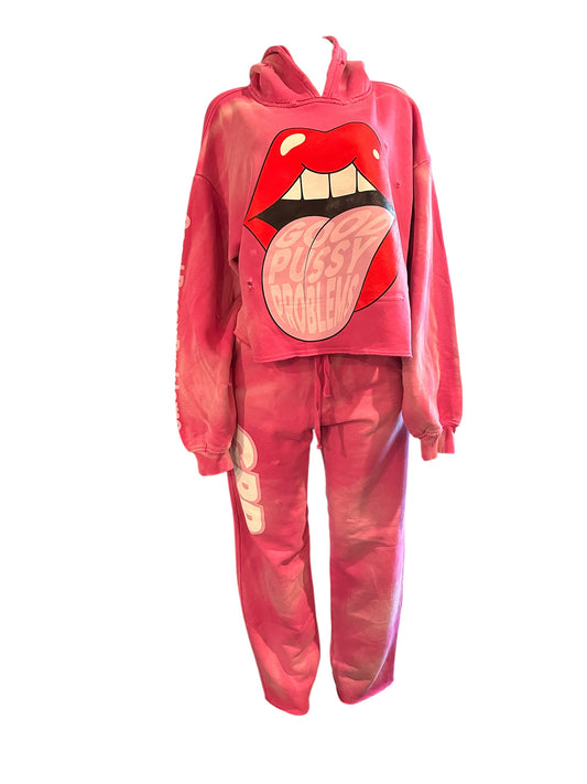 Thick GPP sweatsuits with cuts in back