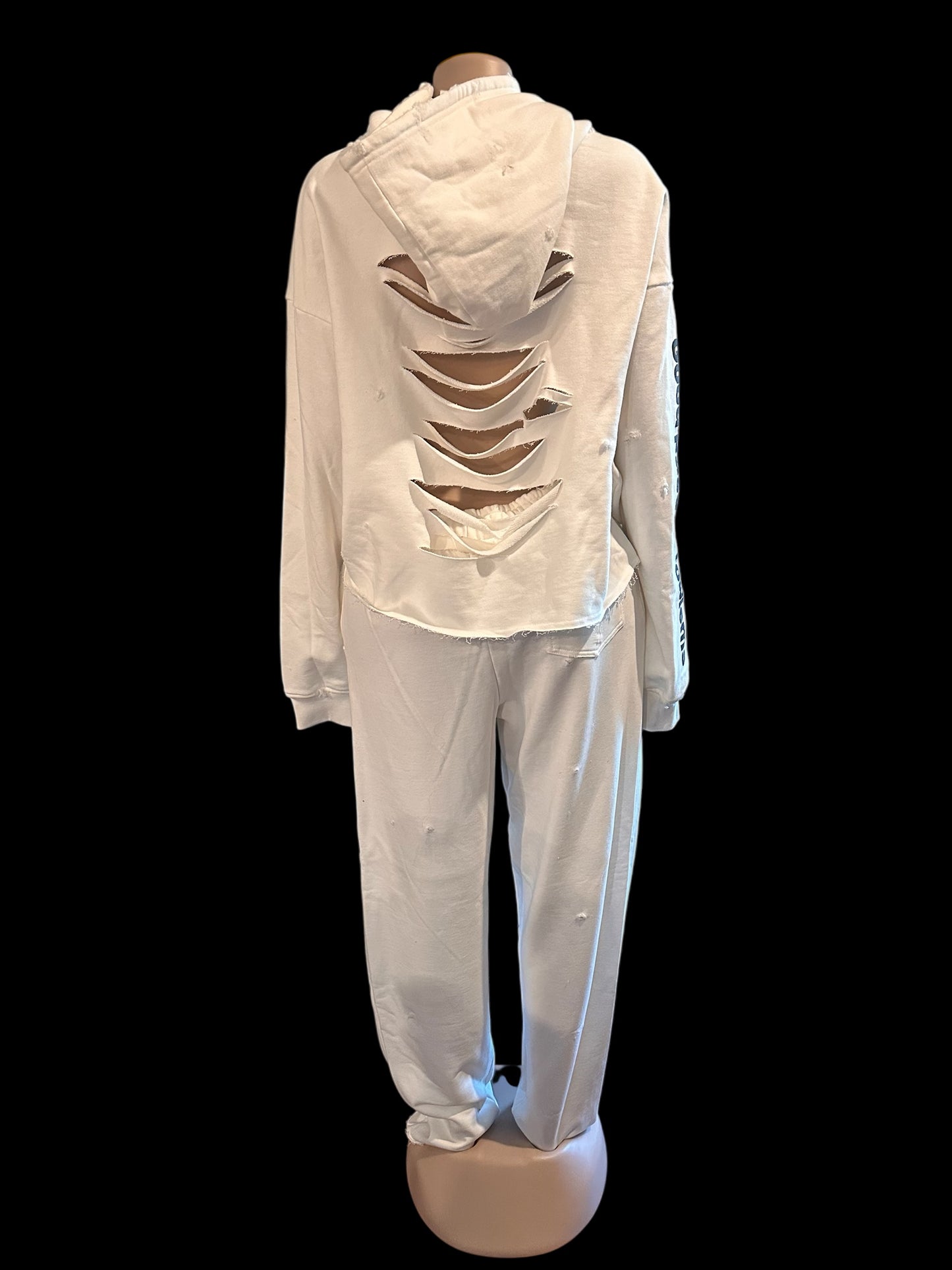 Thick GPP sweatsuits with cuts in back